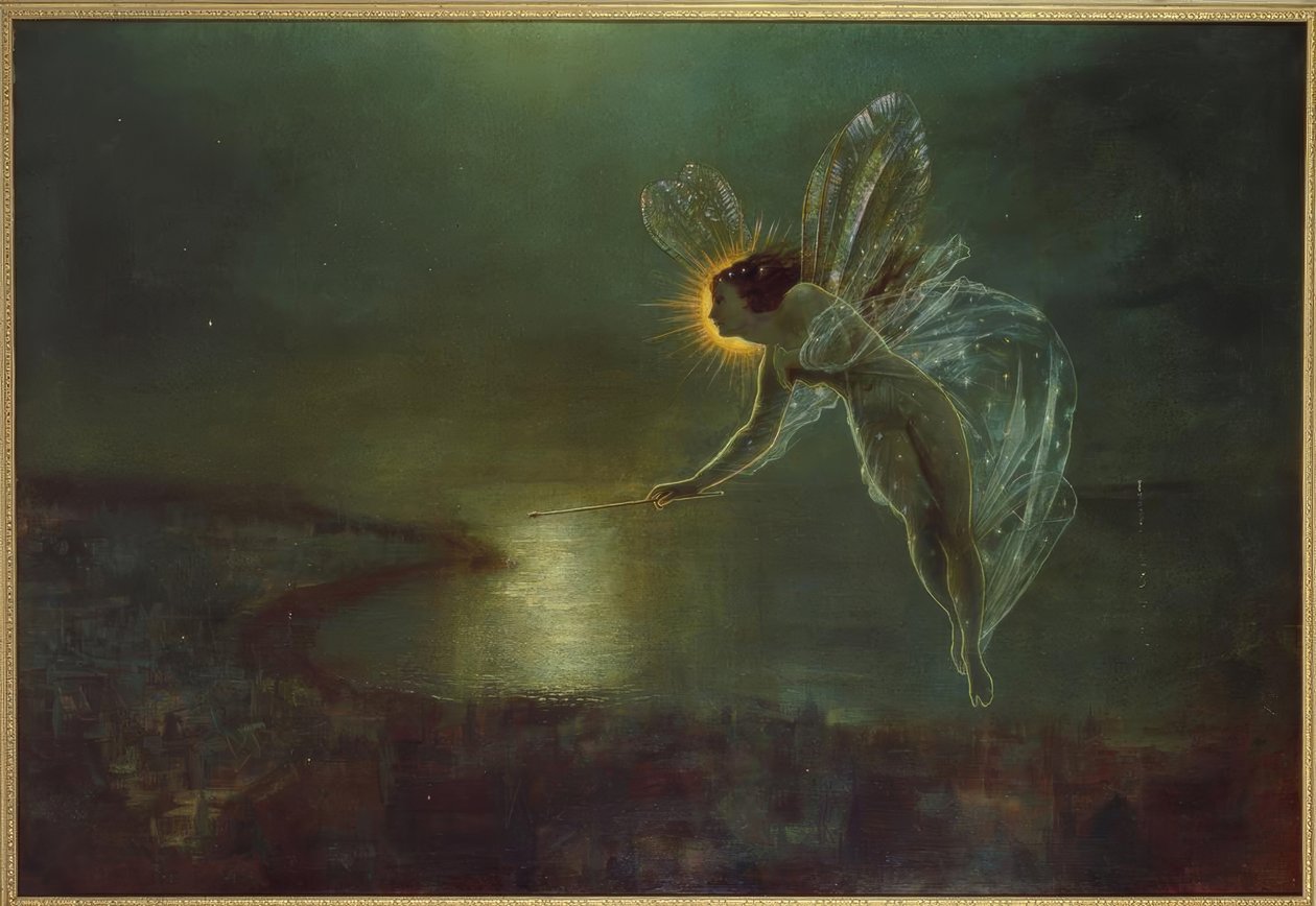 Nattens ånd af John Atkinson Grimshaw