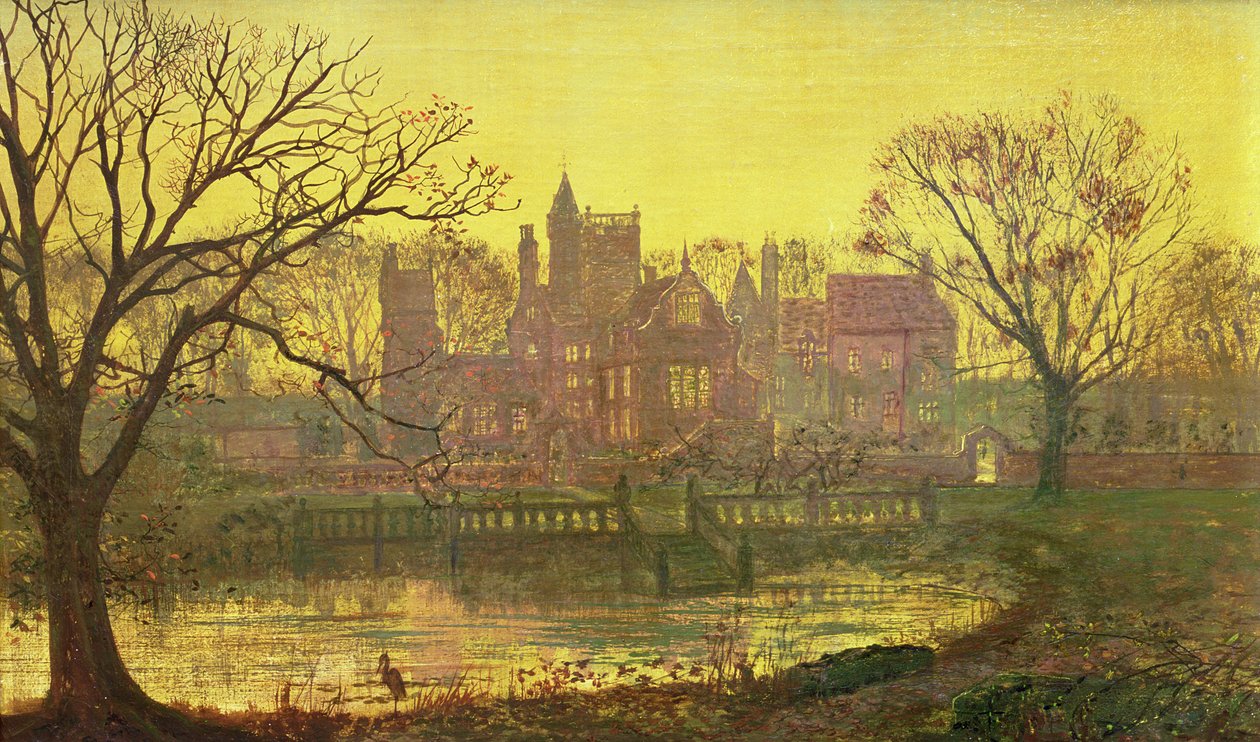 Den Moated Grange af John Atkinson Grimshaw