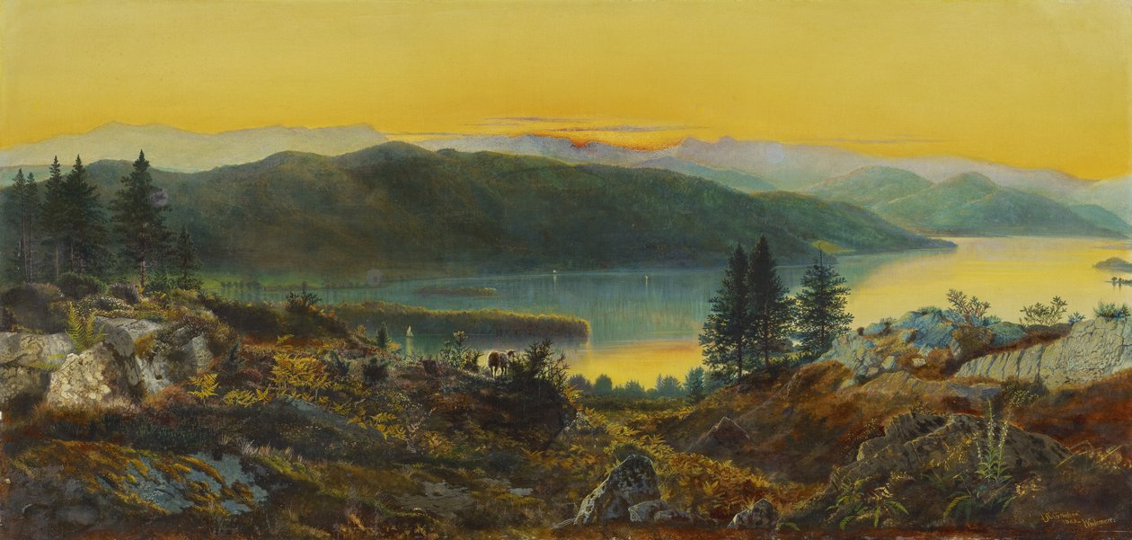 Windermere, 1863 af John Atkinson Grimshaw