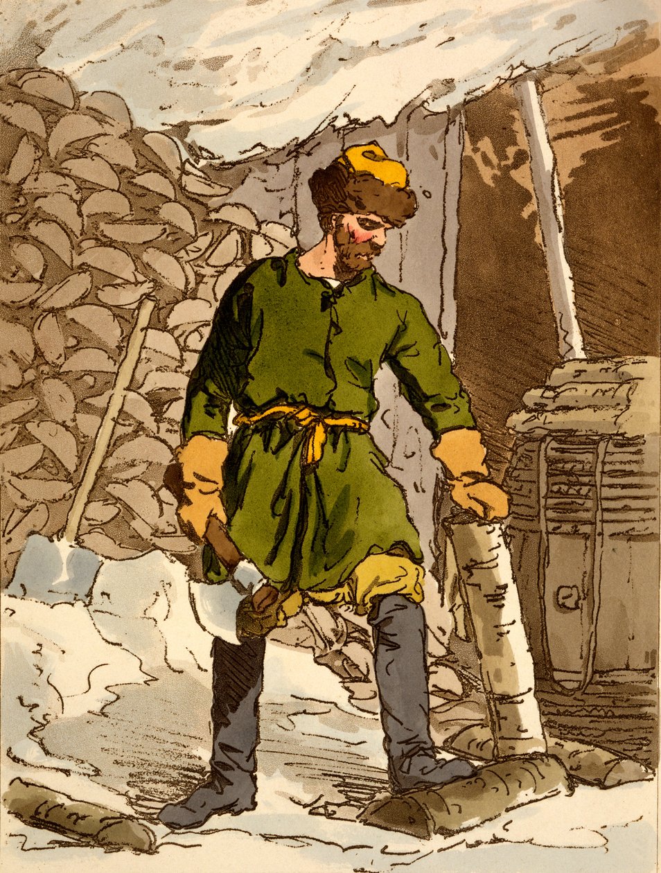Dvornik, 1804 af John Augustus Atkinson