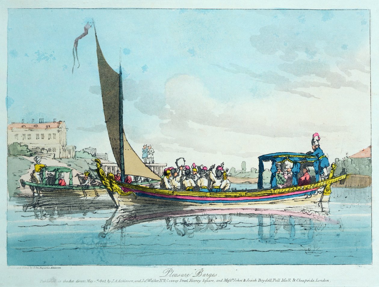 Lystpramme, 1803 af John Augustus Atkinson