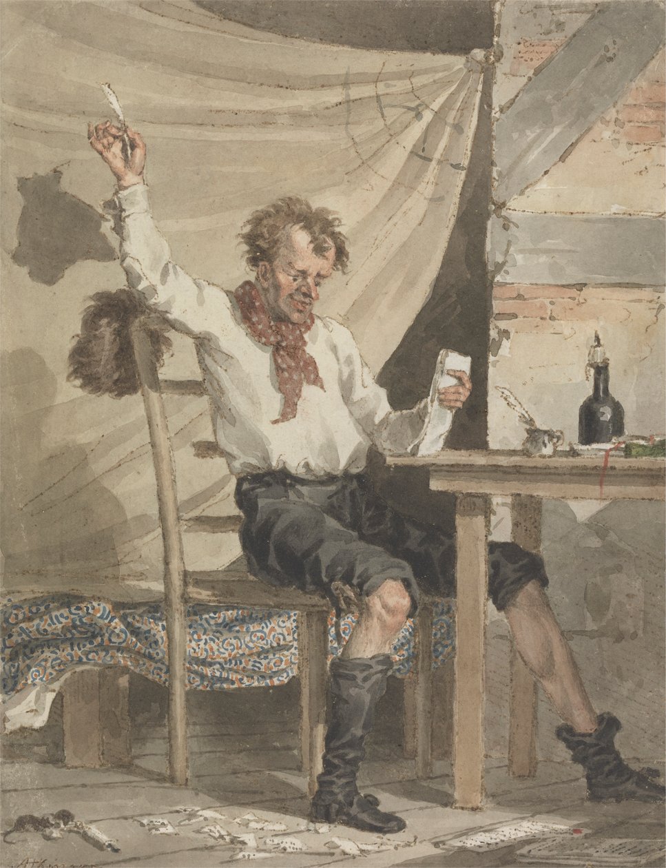 Digteren af John Augustus Atkinson