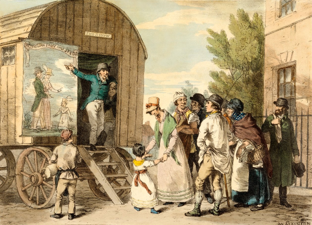 The Show, pub. c1821. af John Augustus Atkinson