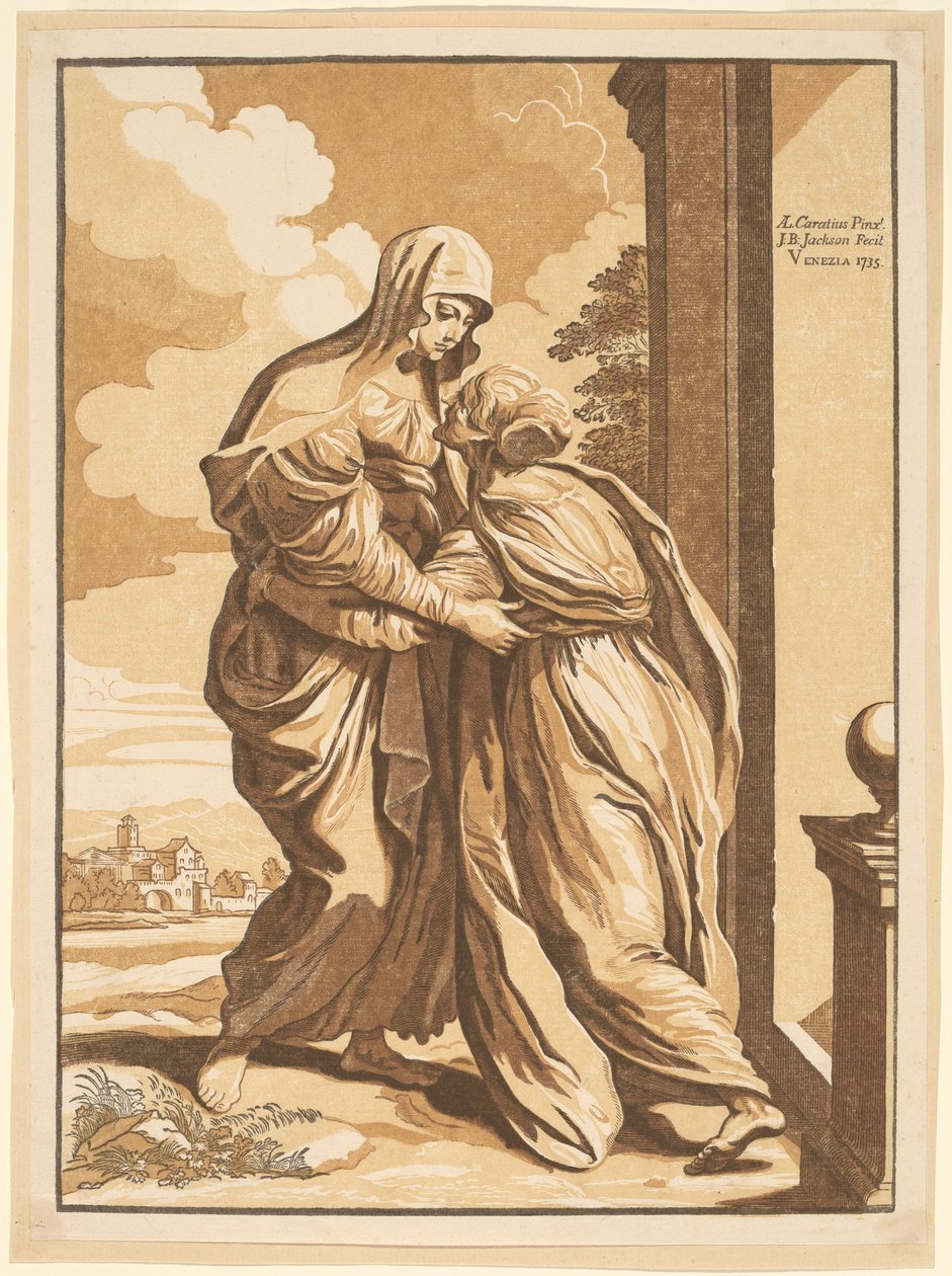 Besøget af John Baptist Jackson, after Annibale Carracci