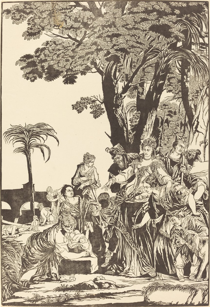 Fundet af Moses af John Baptist Jackson after Veronese