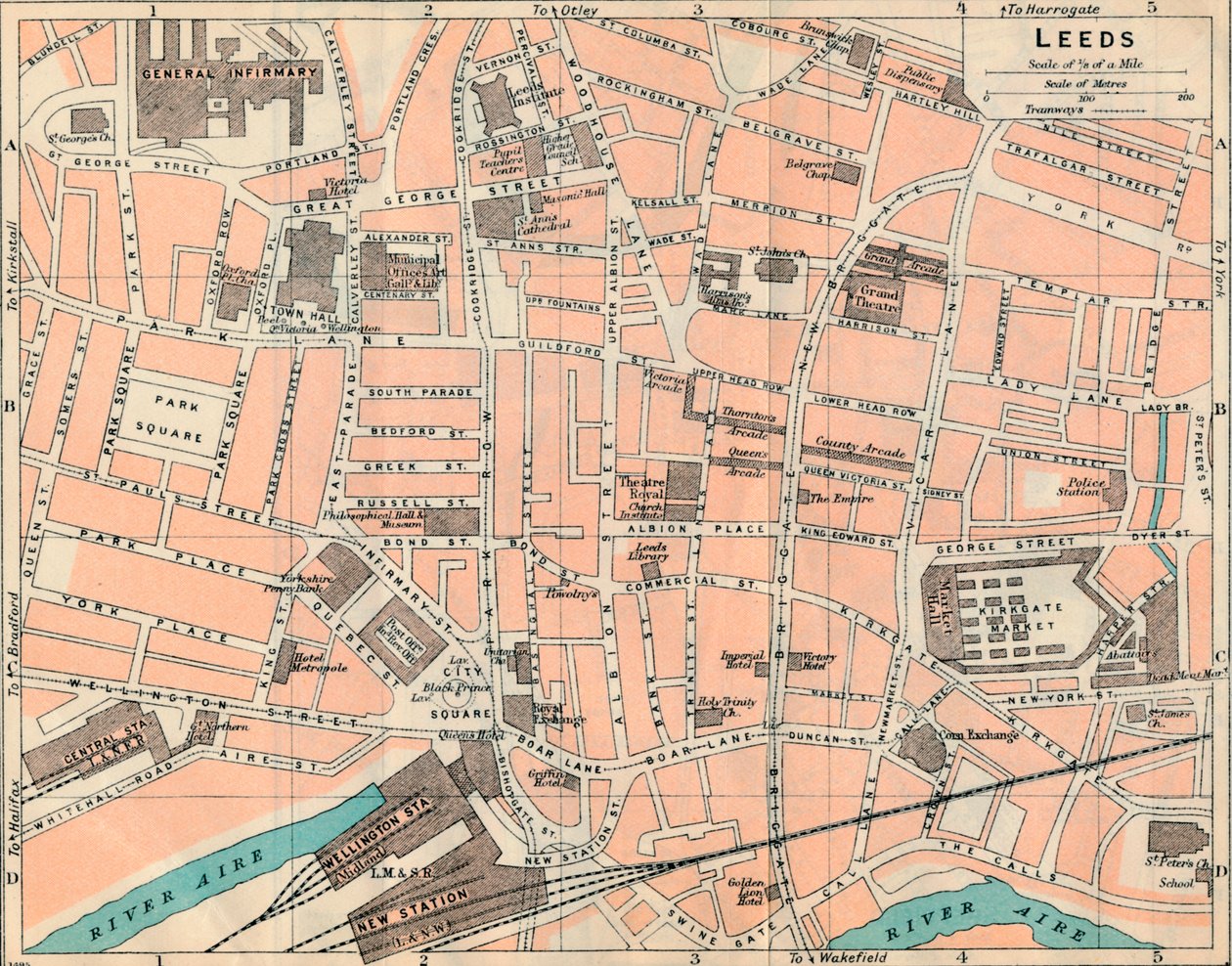 Leeds, det 20. århundrede af John Bartholomew