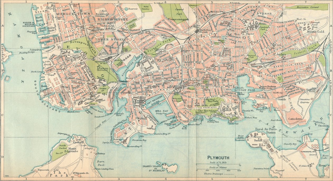 Plymouth, det 20. århundrede af John Bartholomew