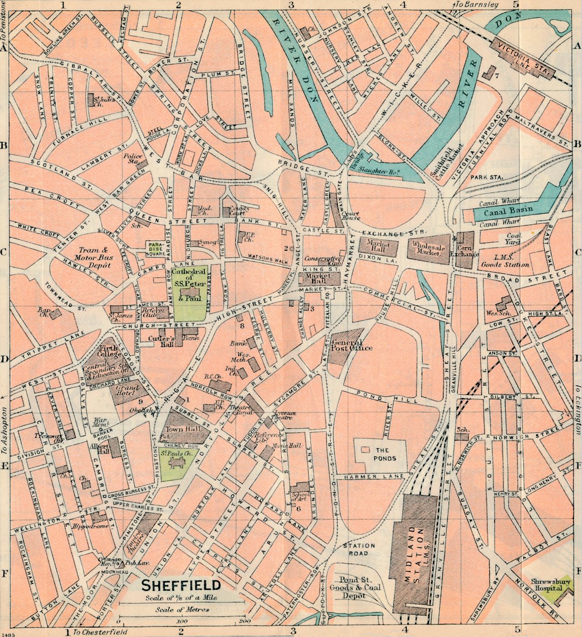 Sheffield, det 20. århundrede af John Bartholomew