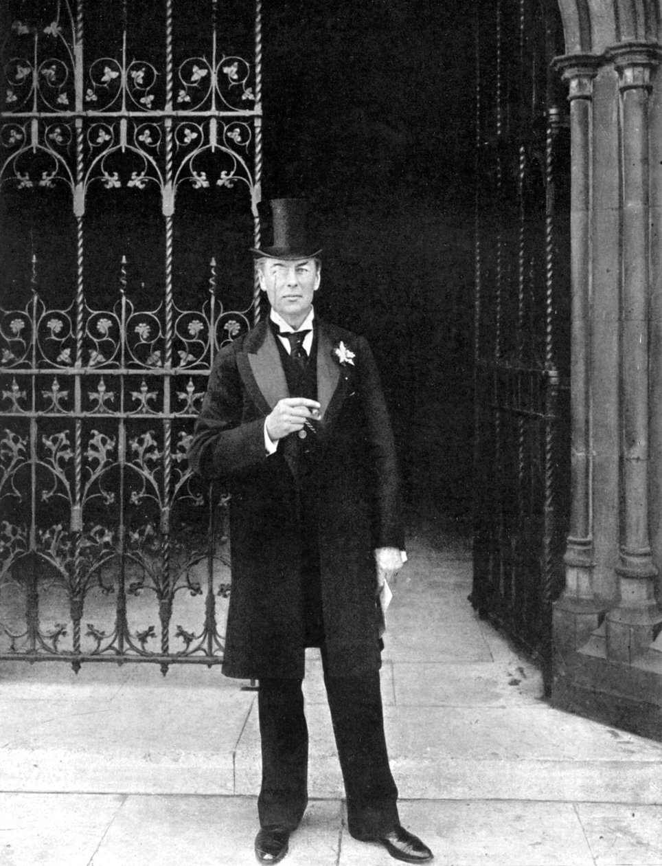 Joseph Chamberlain, britisk liberal statsmand, c1905. af John Benjamin Stone