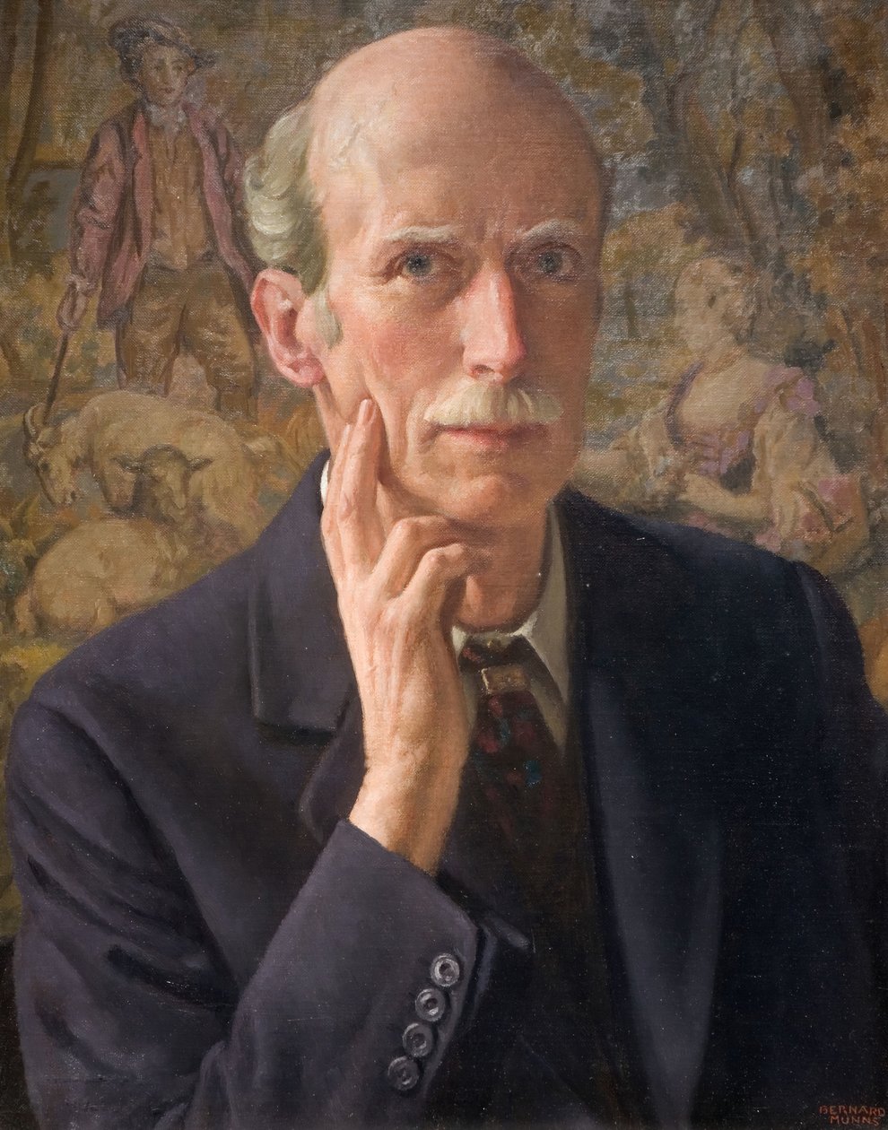 Selvportræt, 1942. af John Bernard Munns
