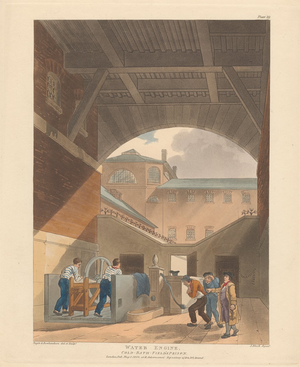 Vandmotor, Coldbath-Fields Prison af John Bluck
