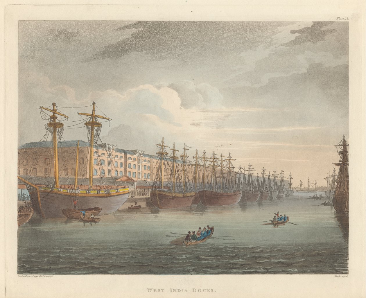 West India Docks af John Bluck