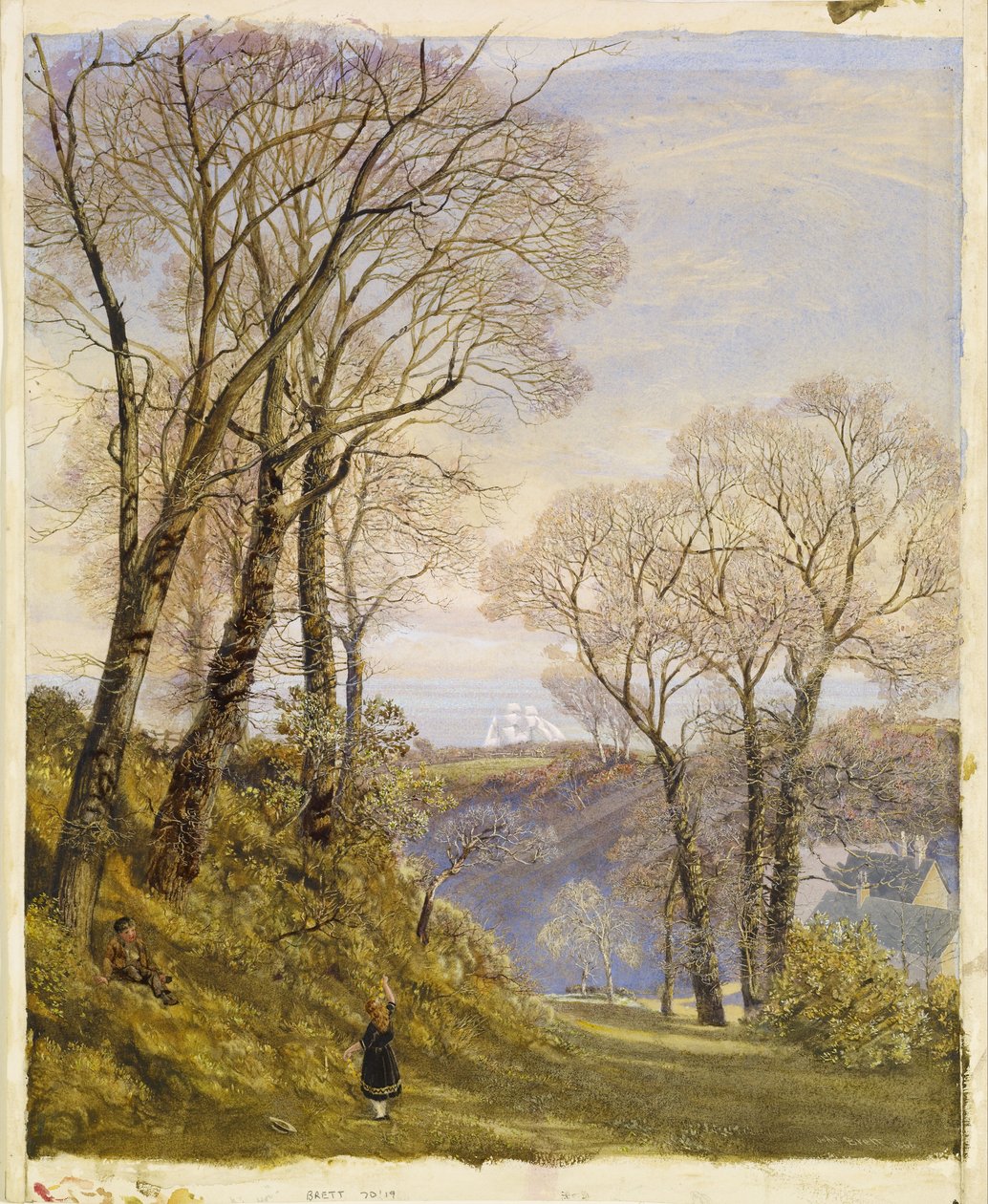 Februar på Isle of Wight af John Brett