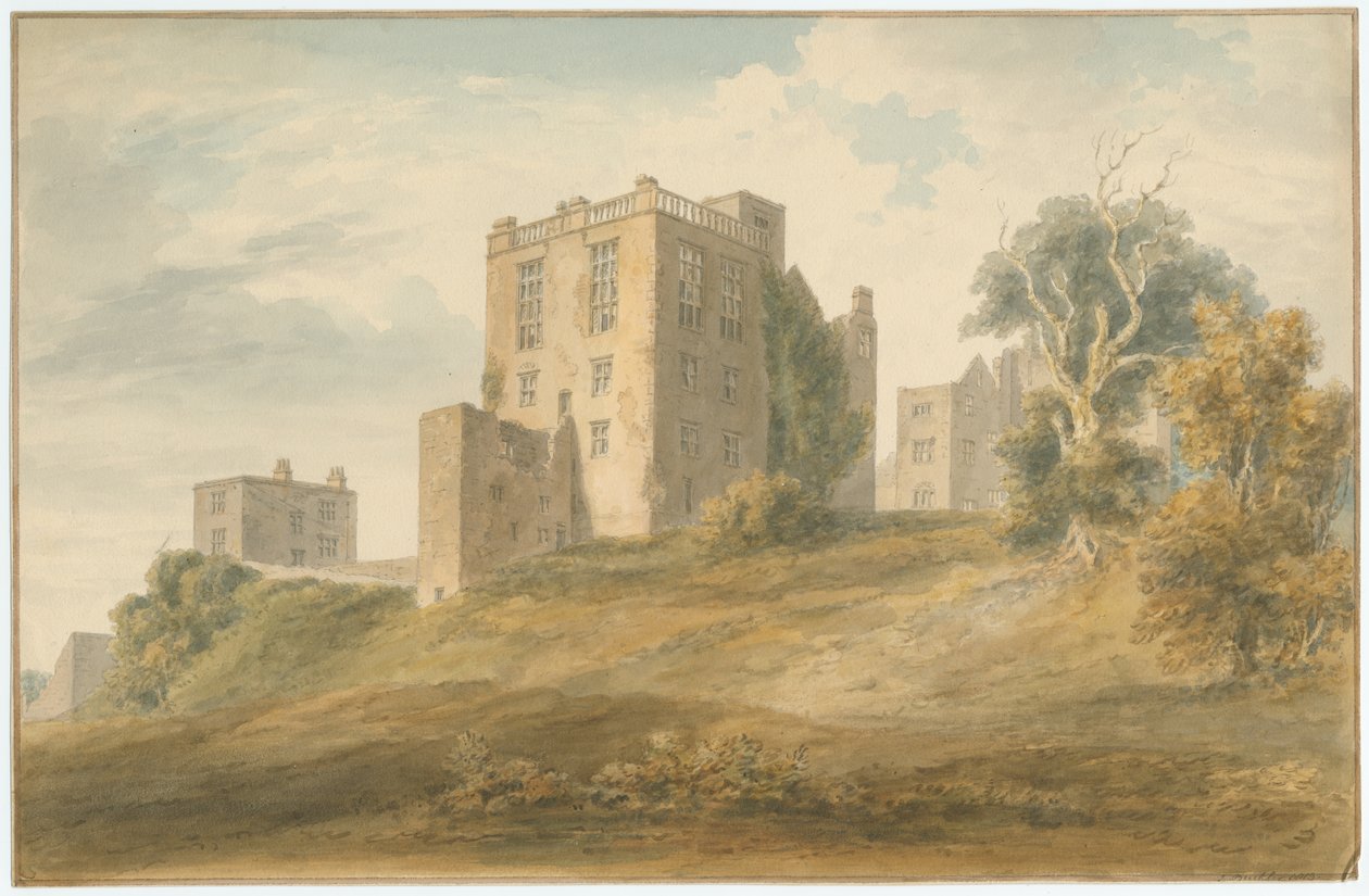 Derbyshire - Hardwick Hall [Gamle] - Remains af John Buckler