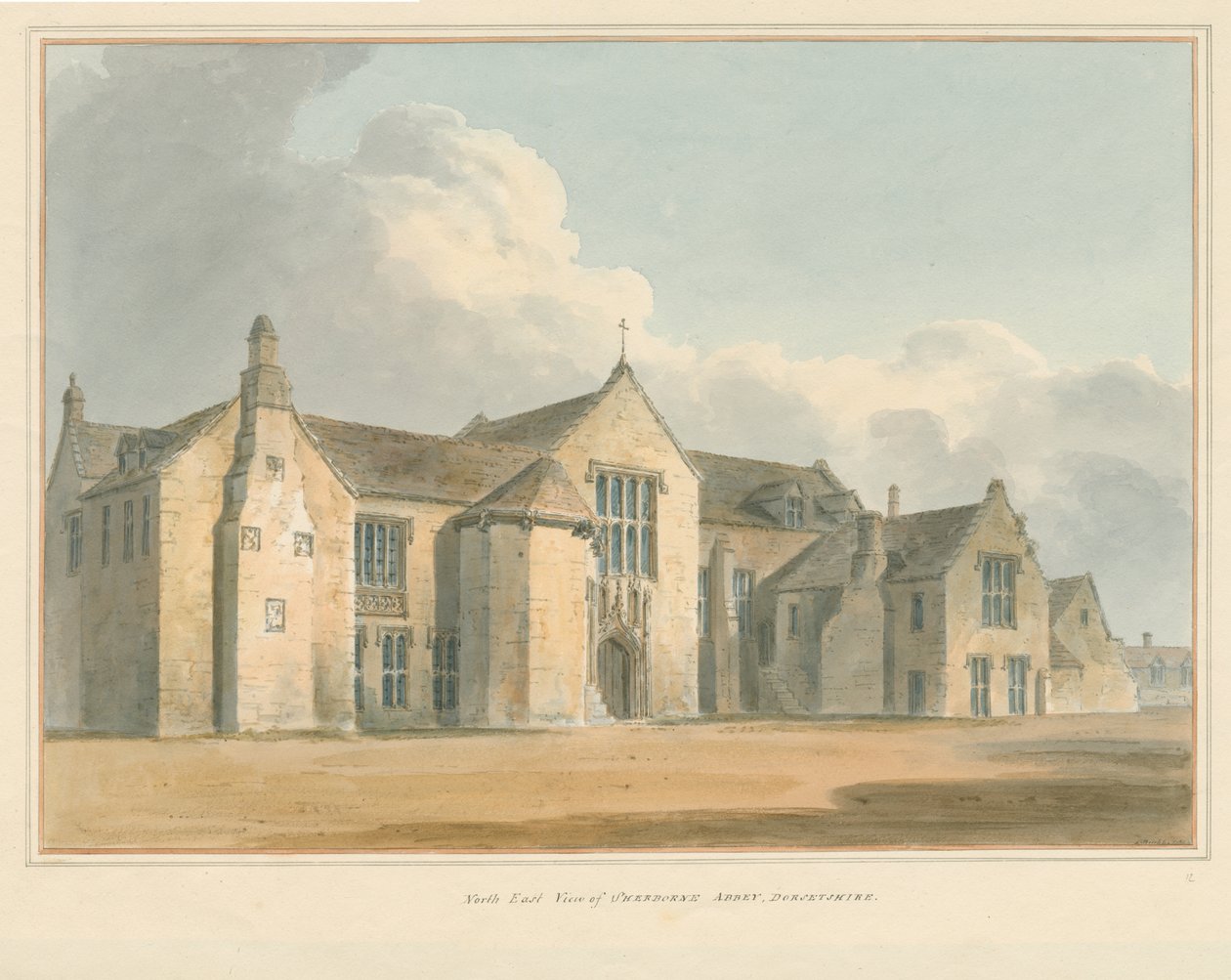 Dorset - Sherborne Abbey, 1802dani af John Buckler