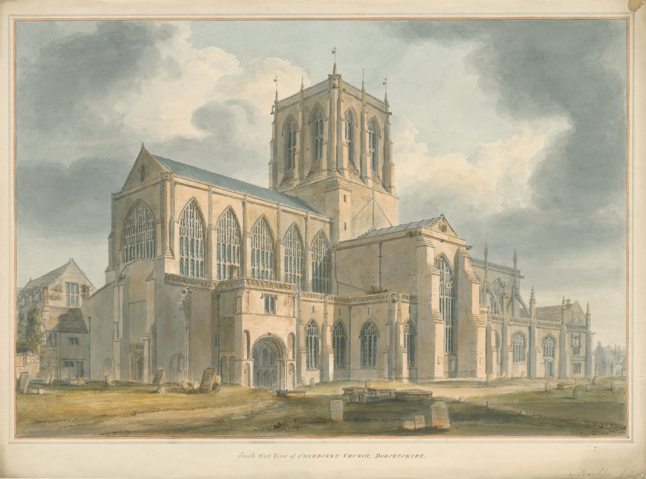 Dorset - Sherborne Church, 1802 af John Buckler