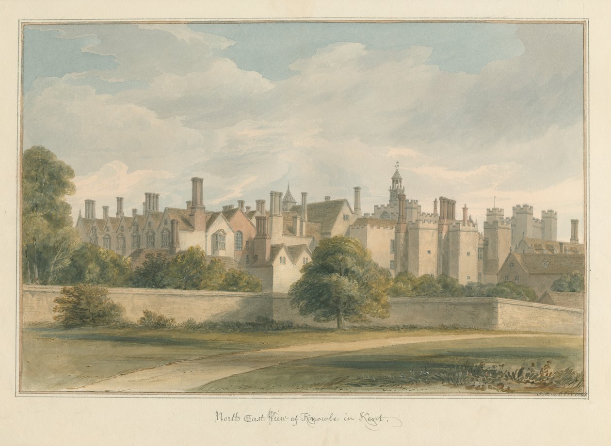 Kent - Knowle, 1811 af John Buckler