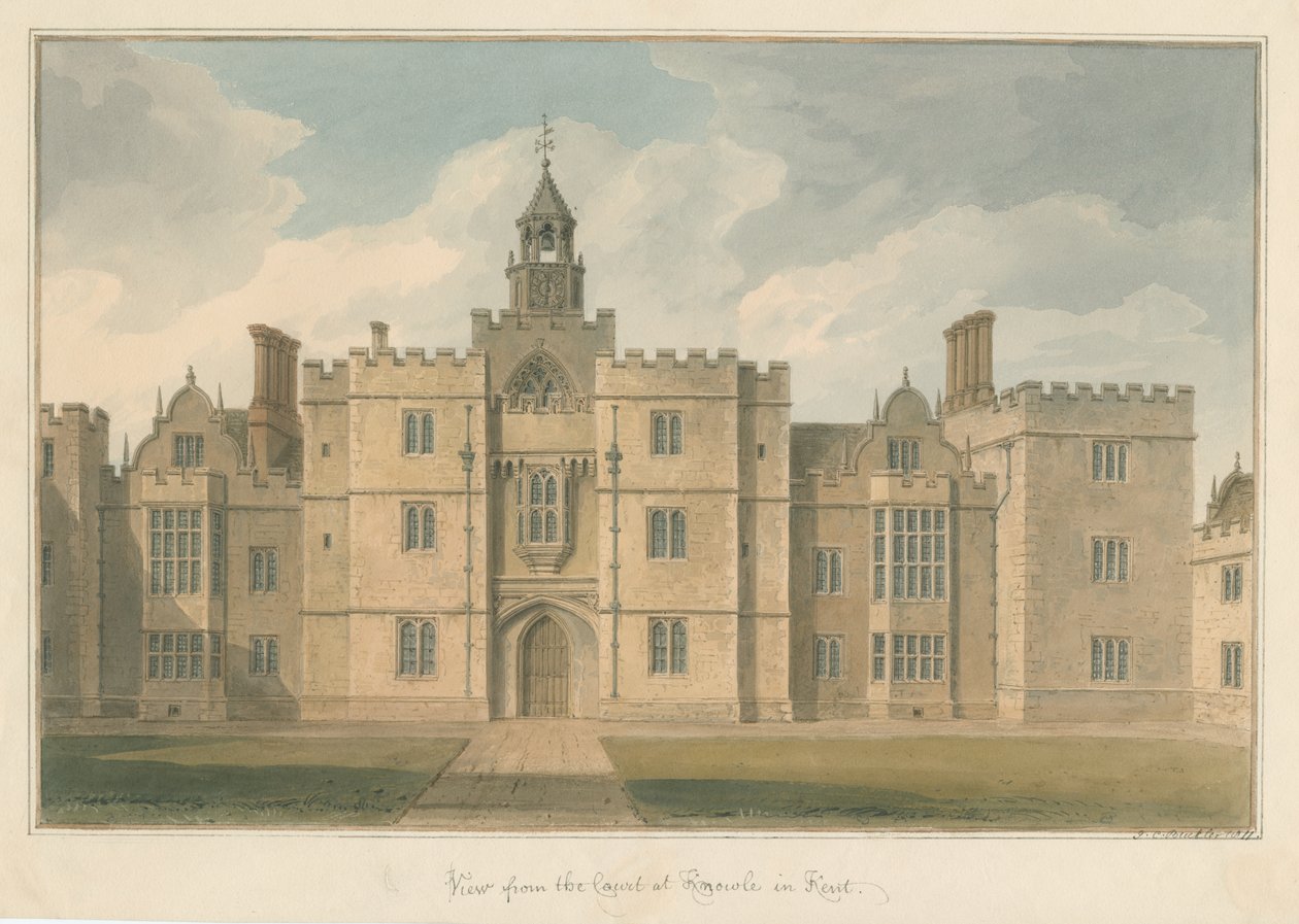 Kent - Knowle, 1811 af John Buckler