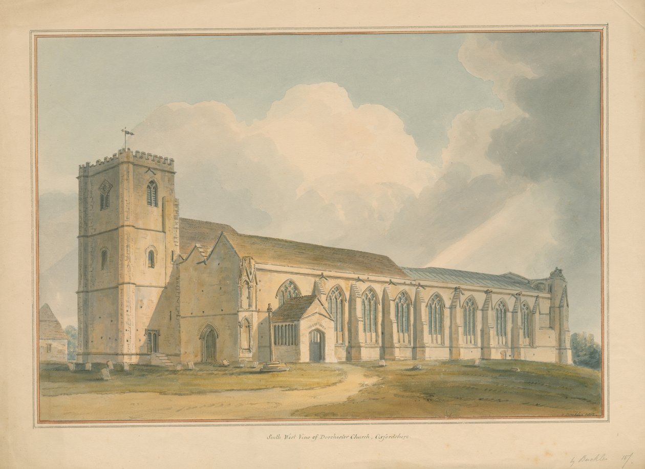 Oxfordshire - Dorchester Church, 1803dani af John Buckler