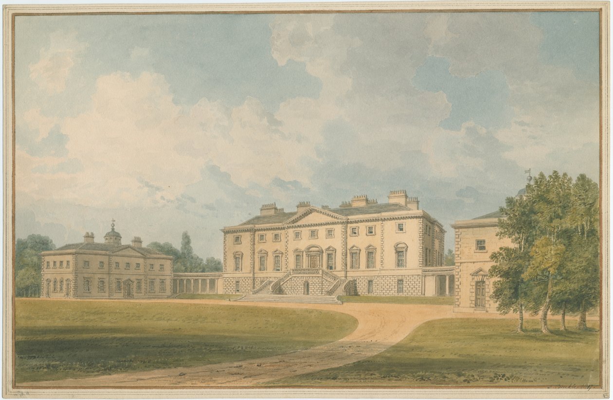 Sussex - Hall på ukendt sted, 1807 af John Buckler