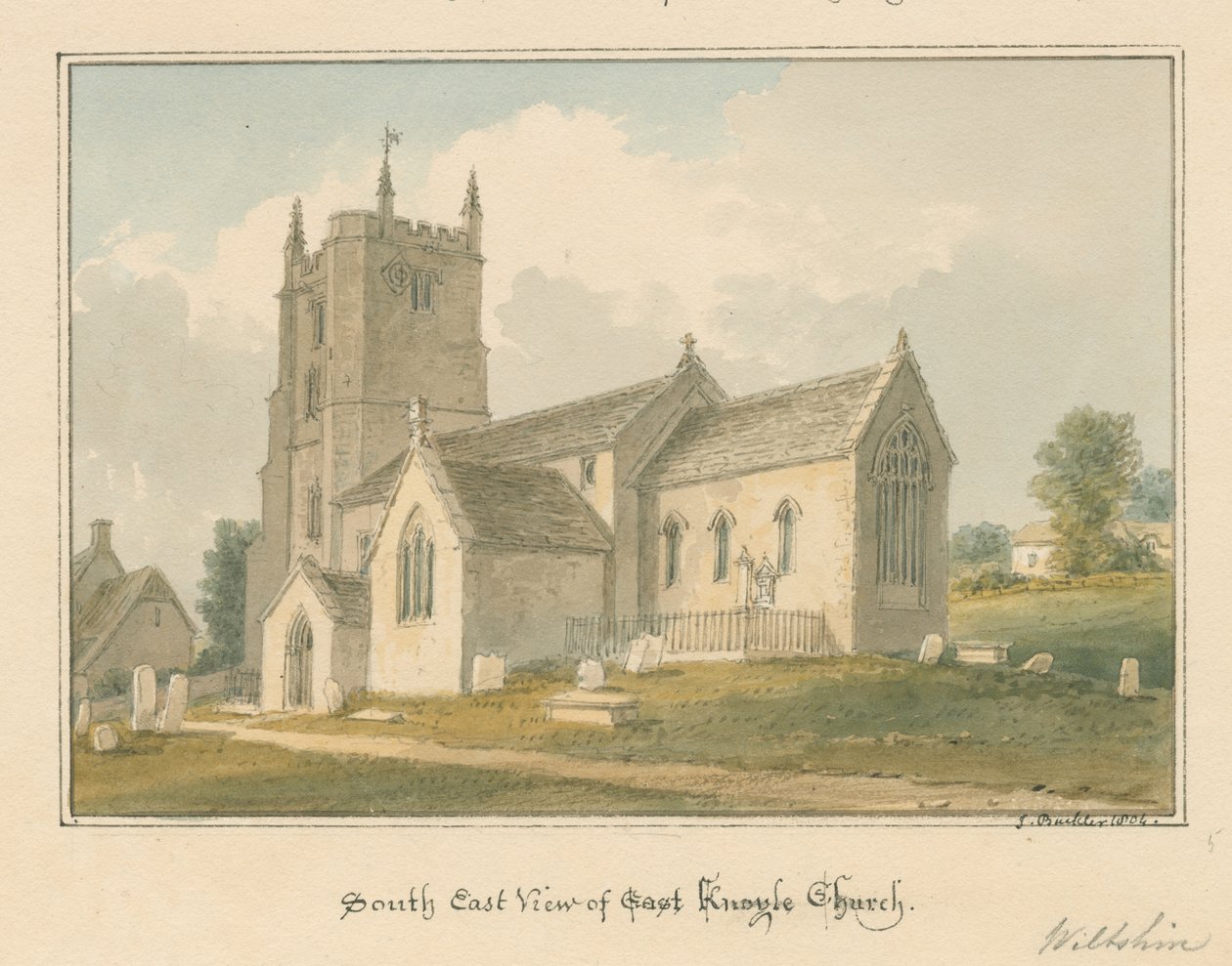 Wiltshire - Knowle Church, 1804 af John Buckler