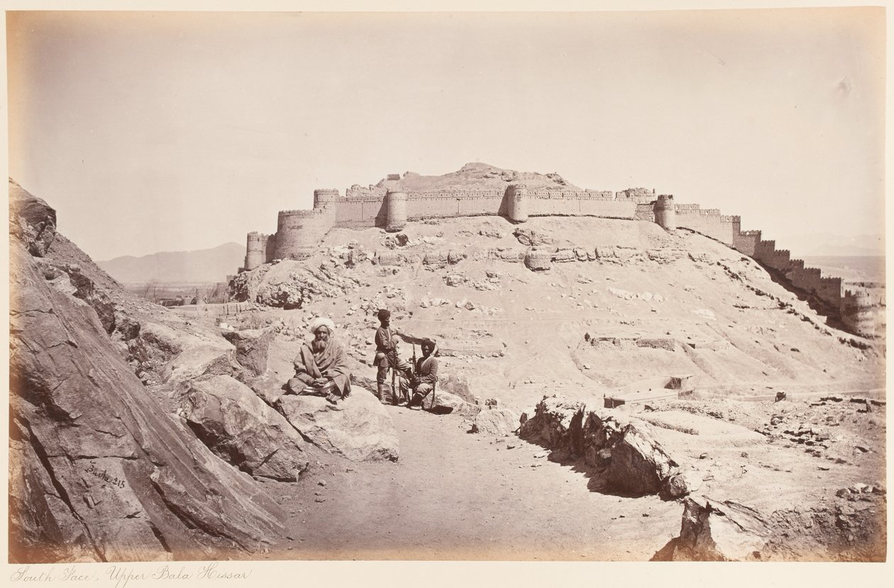 South face, Upper Bala Hissar, Kabul, 1879dani af John Burke