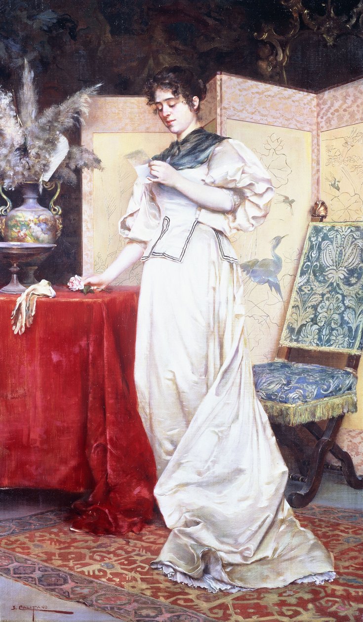 Kærlighedsbrevet, c.1890 af John Califano