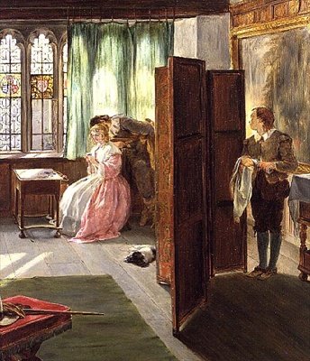 Sidste træk skakmat (2 detaljer) af John Callcott Horsley