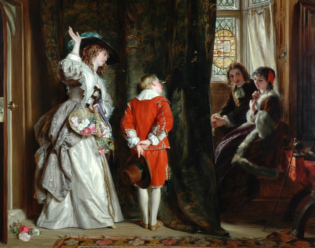Pay for Peeping, 1872 af John Callcott Horsley
