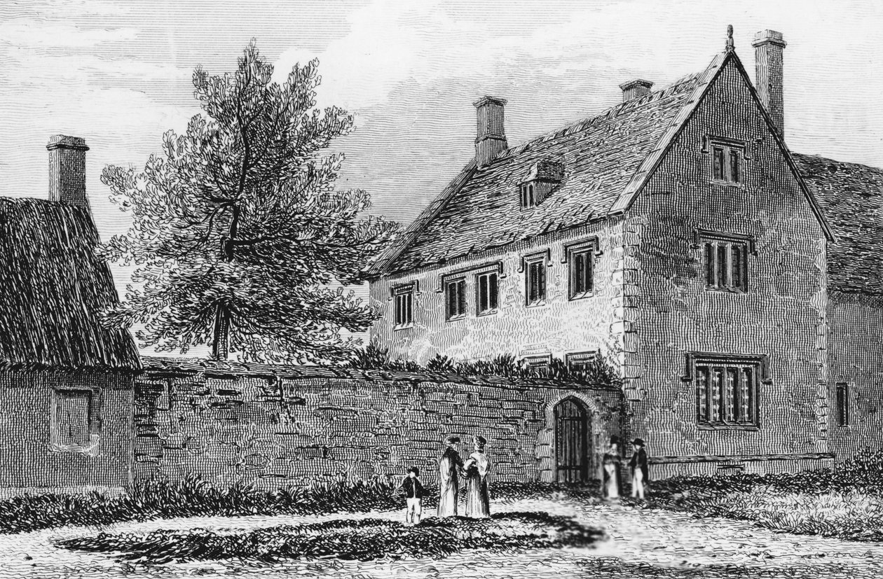 Grammar School i Adderbury, Oxfordshire af John Chessell Buckler