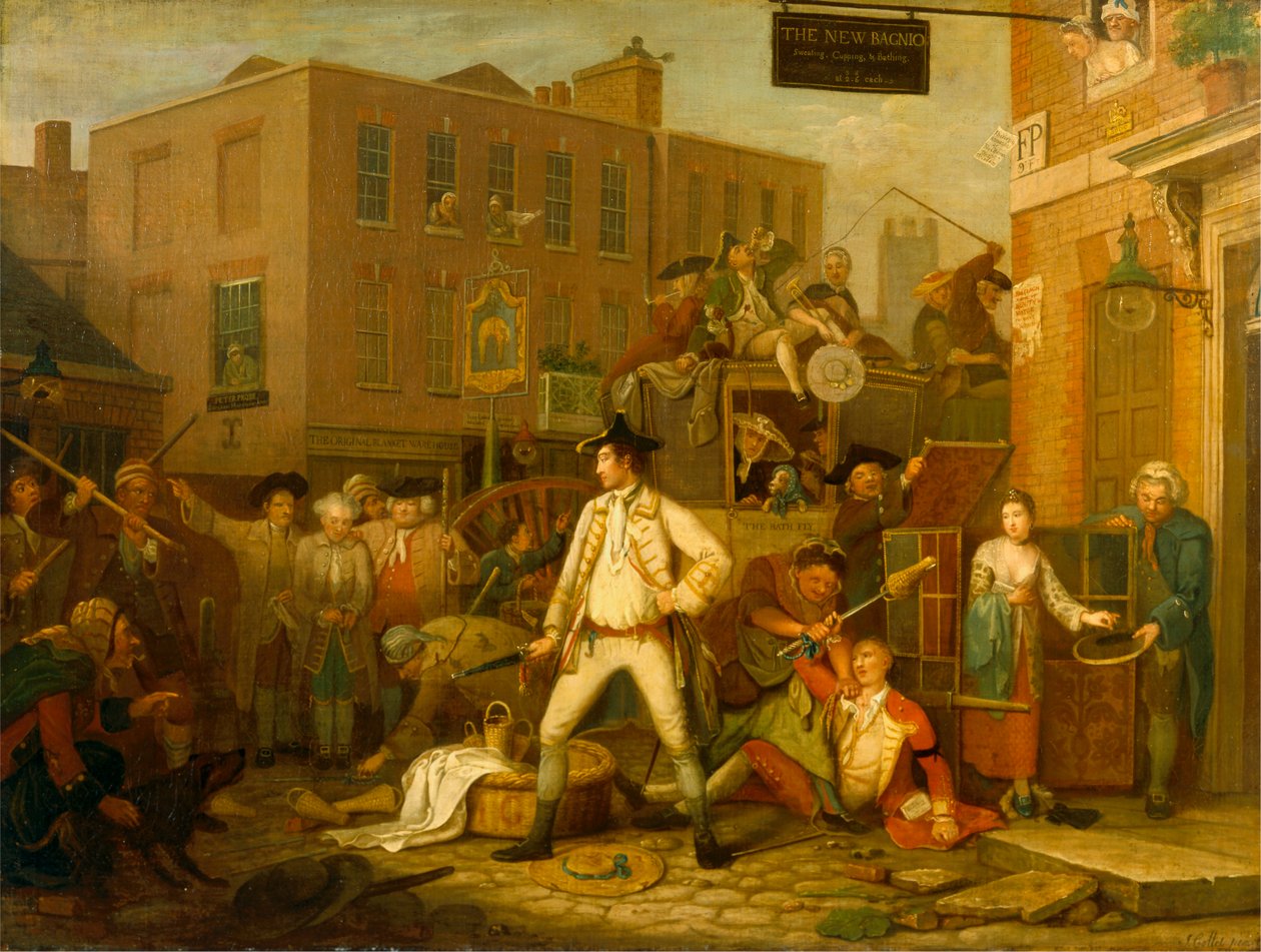 Scene i en London Street af John Collet