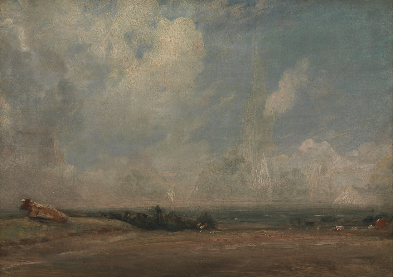 Udsigt fra Hampstead Heath (?) af John Constable