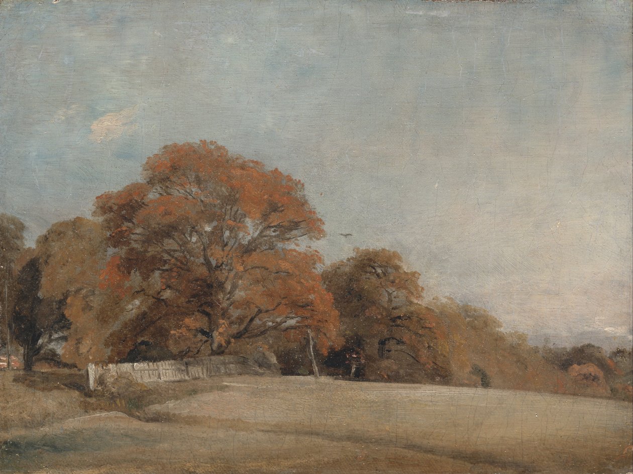 Et efterårslandskab ved East Bergholt af John Constable