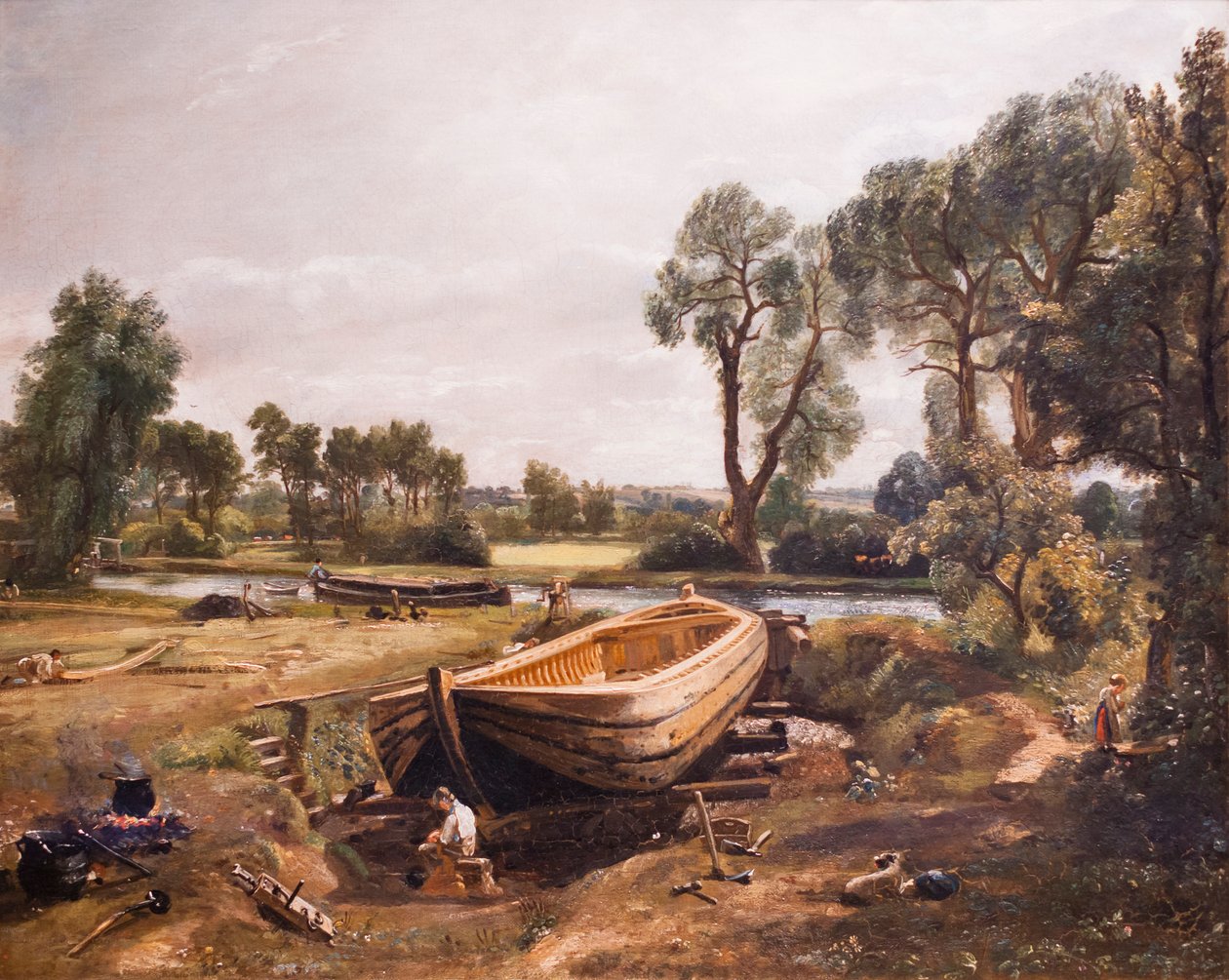 Bådbyggeri nær Flatford Mill af John Constable