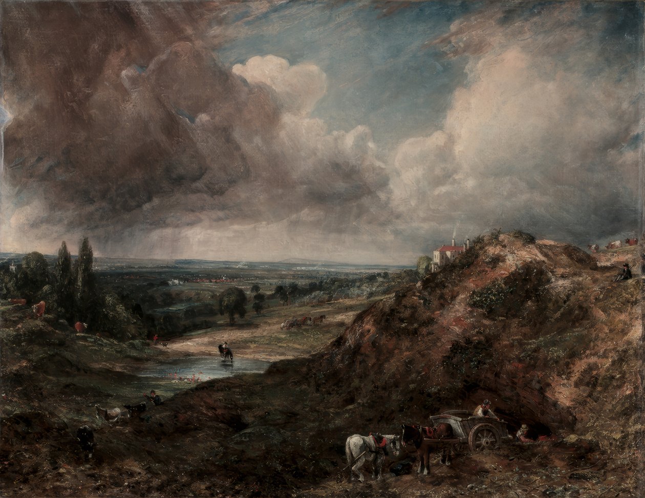 Branch Hill Pond, Hampstead af John Constable