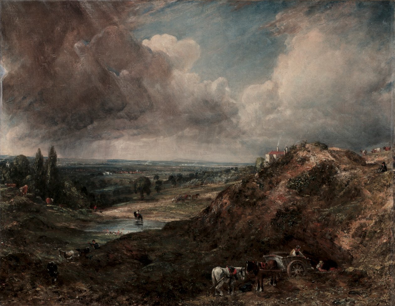 Branch Hill Pond, Hampstead, 1828. af John Constable