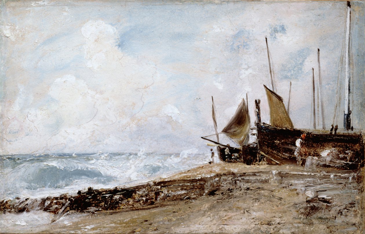 Brighton Beach, 1824 af John Constable