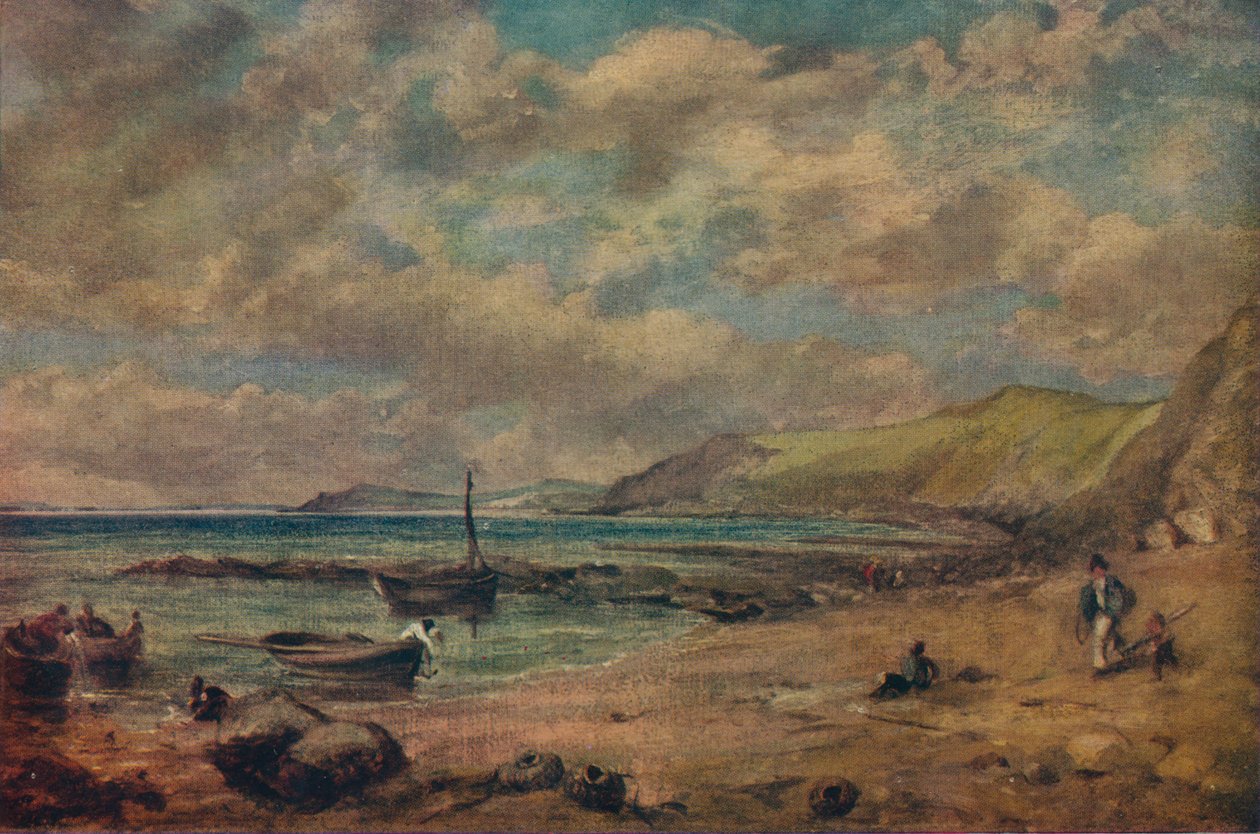 Chesil Beach, slutningen af det 18.-begyndelsen af det 19. århundrede, 1943. af John Constable