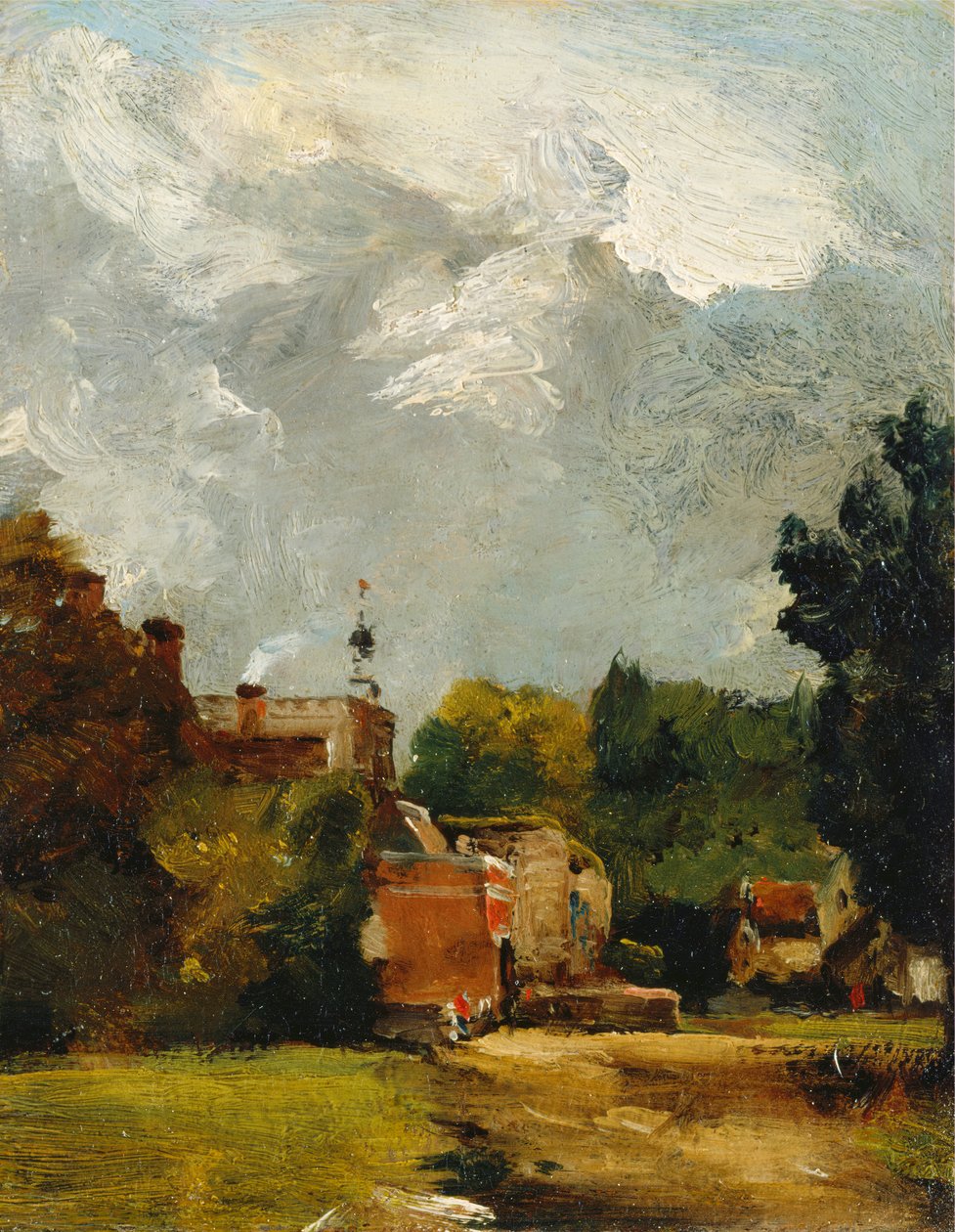 Østre Bergholt Kirke, 1809. af John Constable