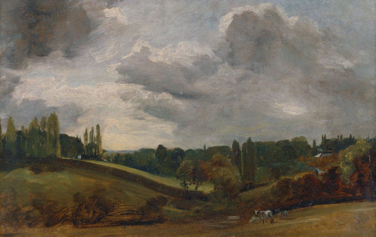 Østre Bergholt, ca. 1813. af John Constable