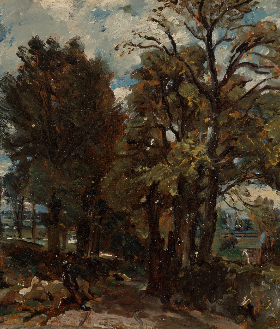 Fen Lane, Øst Bergholt, ca. 1811. af John Constable