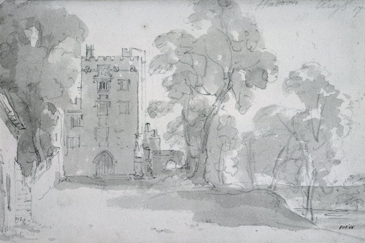 Haddon Hall af John Constable