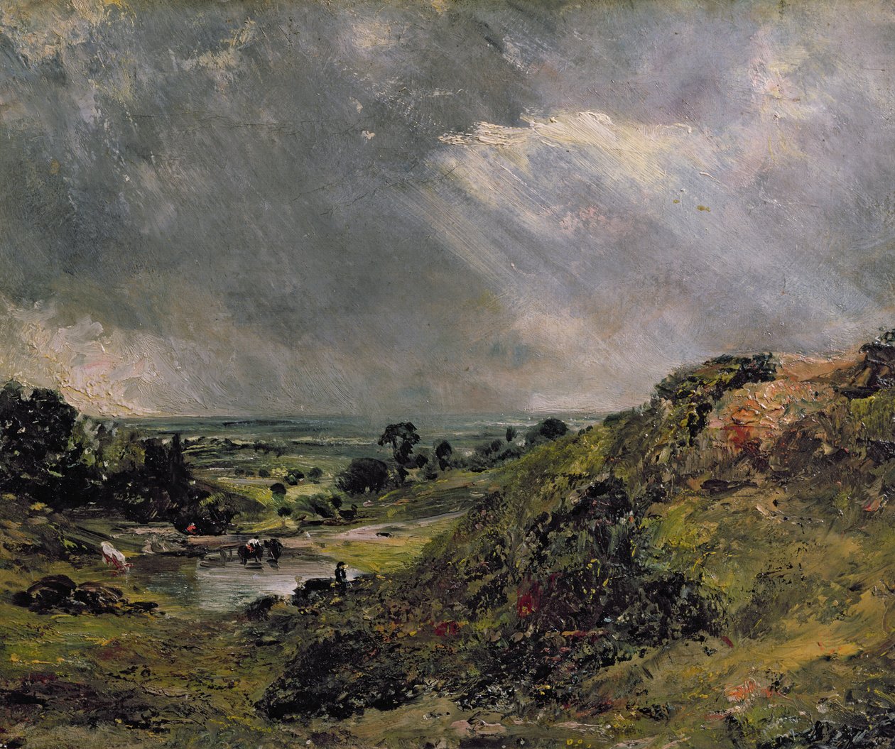 Hampstead Heath, Branch Hill Pond, 1828 af John Constable