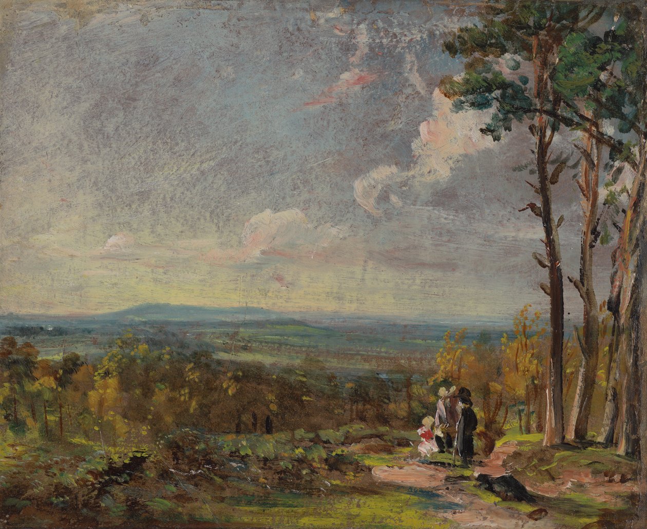 Hampstead Heath ser mod Harrow af John Constable