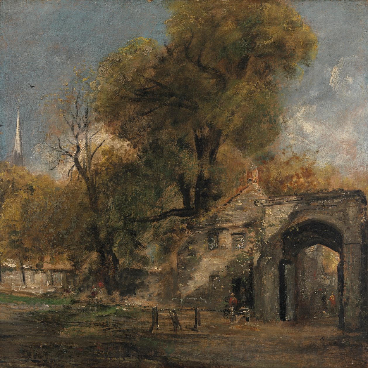 Harnham Gate, Salisbury af John Constable