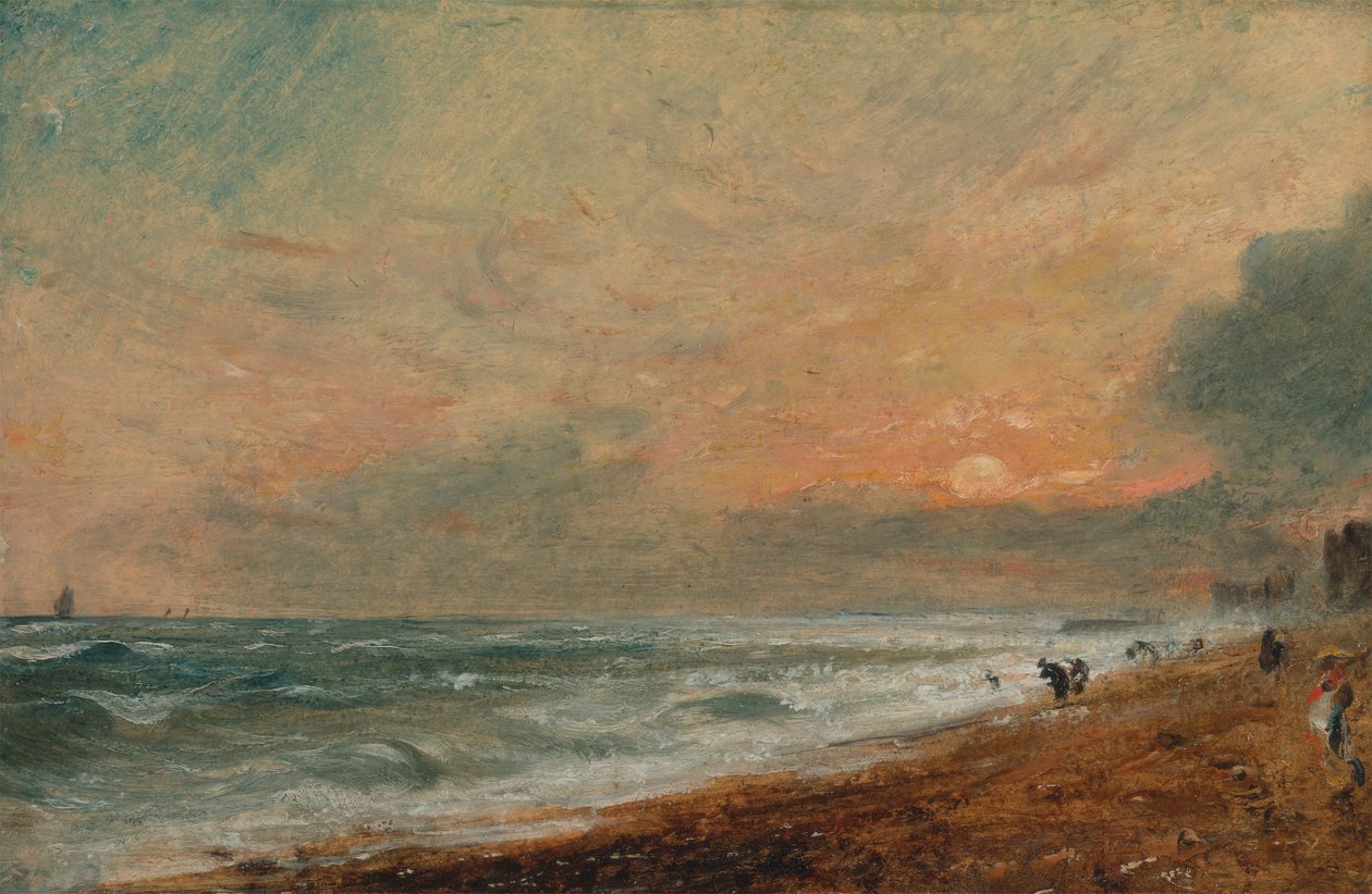 Hove Beach, 1824 til 1828. af John Constable
