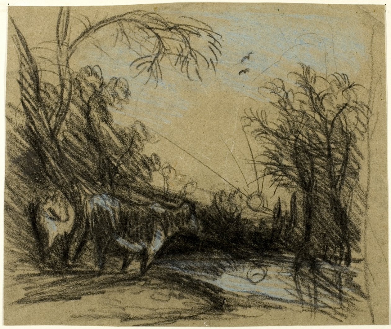 Landskab med køer af John Constable