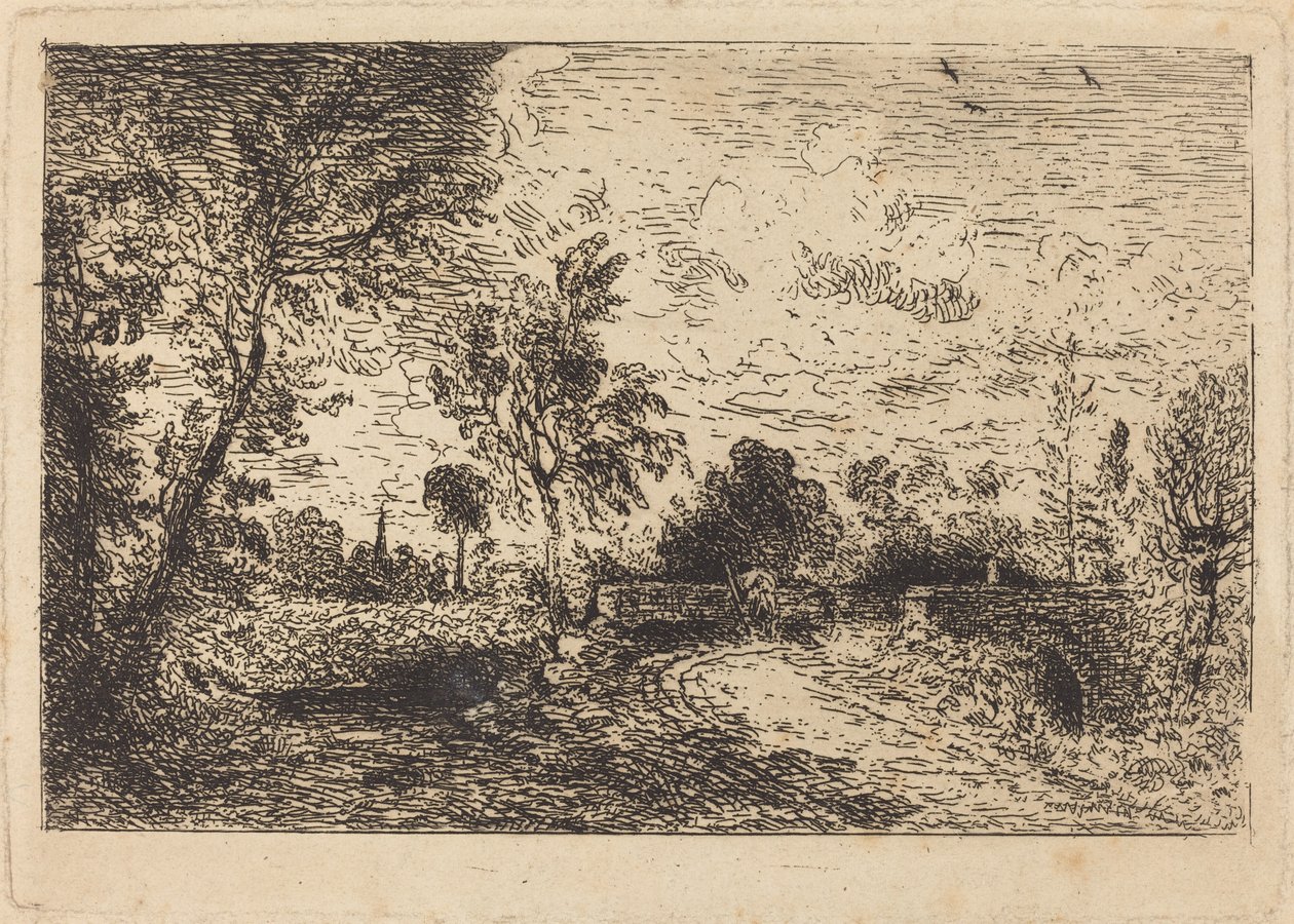 Milford Bridge af John Constable