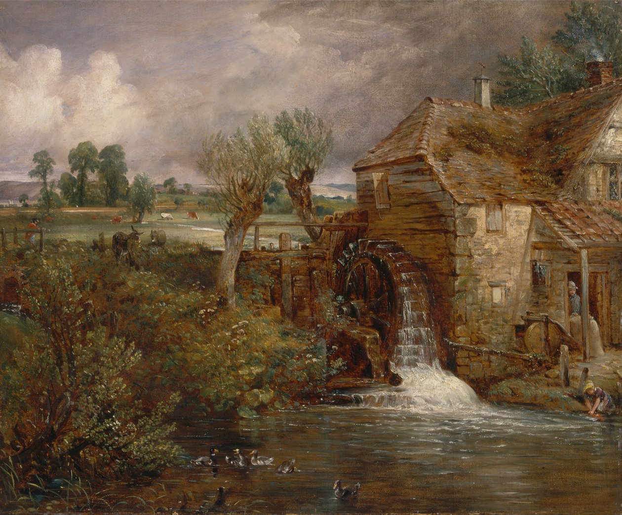 Parham Mill, Gillingham, ca. 1826. af John Constable