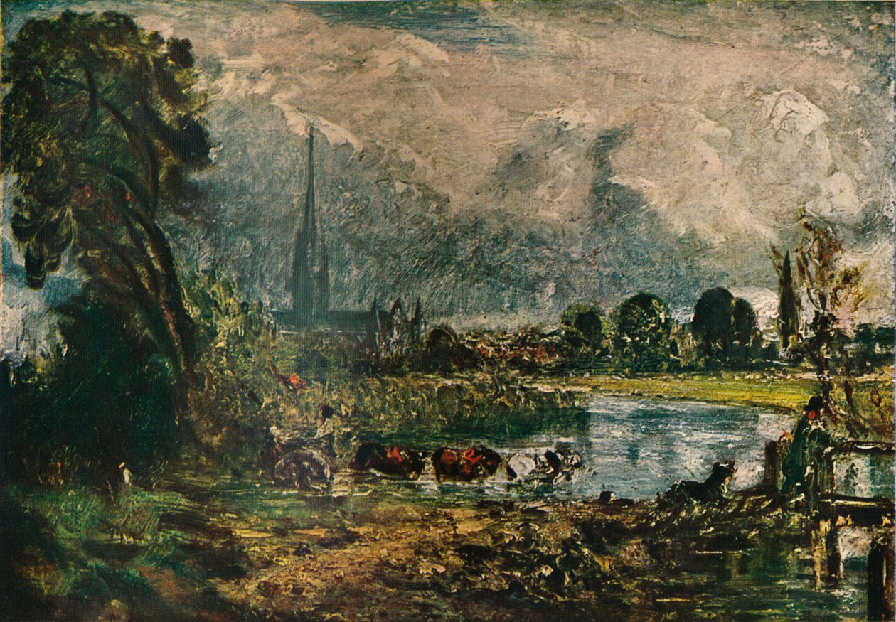 Salisbury Cathedral, c1829. 1911 af John Constable